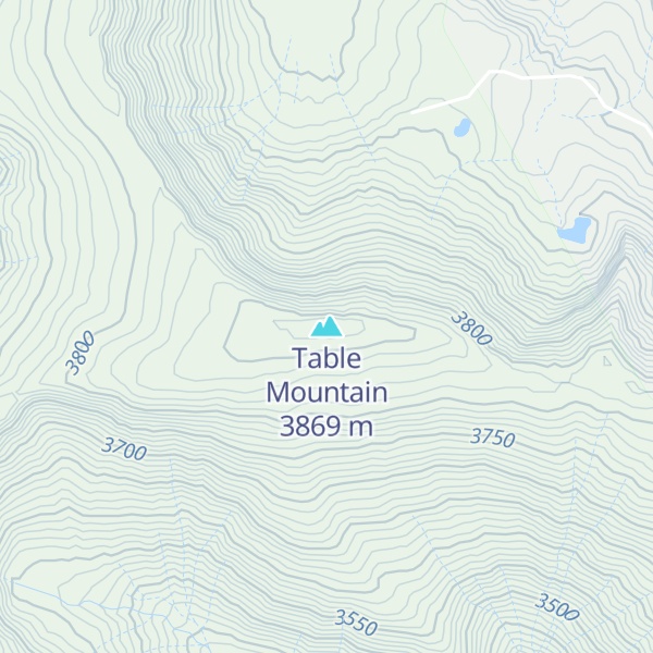 Map of Table Mountain