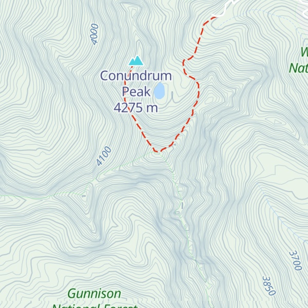 Map of Castle Peak