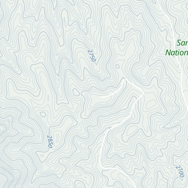 Map of Mount San Miguel