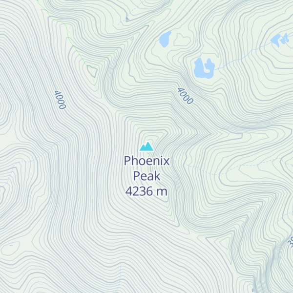Map of Phoenix Peak