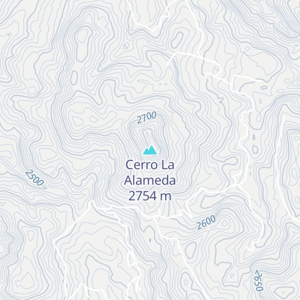 Map of Cerro La Alameda