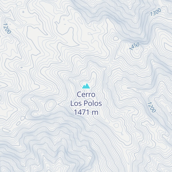Map of Cerro Los Polos