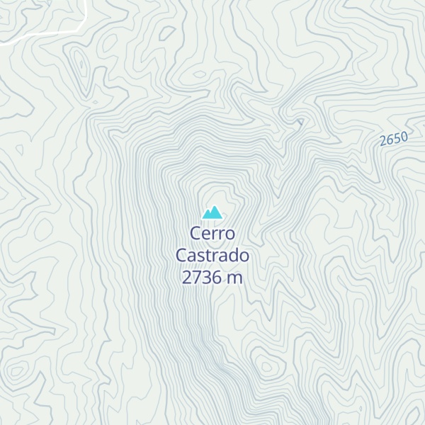 Map of Cerro Castrado