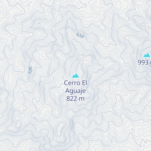 Map of Cerro El Aguaje