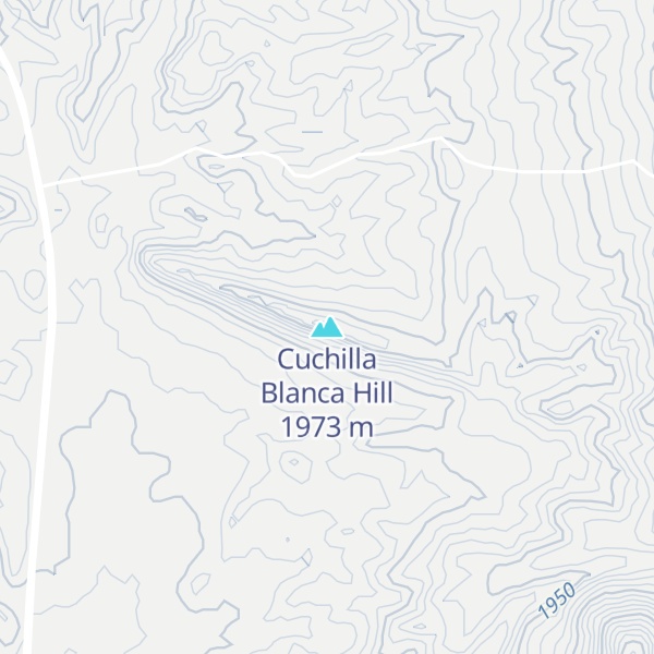 Map of Cuchilla Blanca Hill