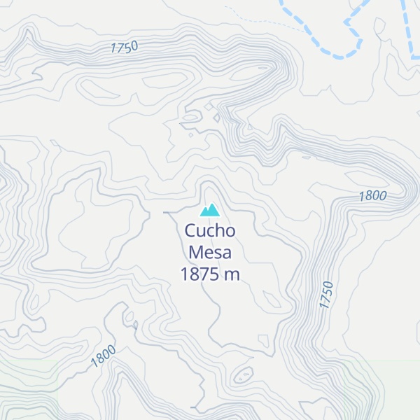 Map of Cucho Mesa