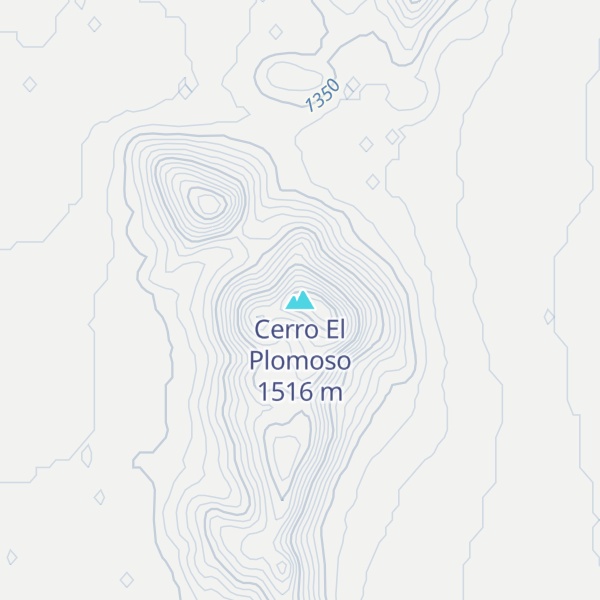 Map of Cerro El Plomoso