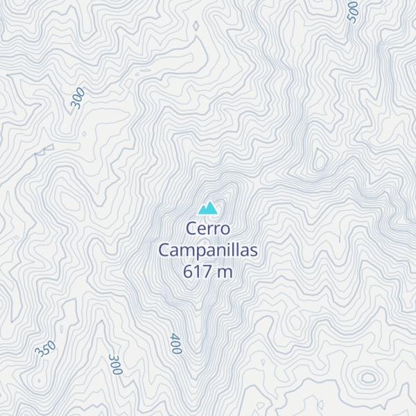 Map of Cerro Campanillas