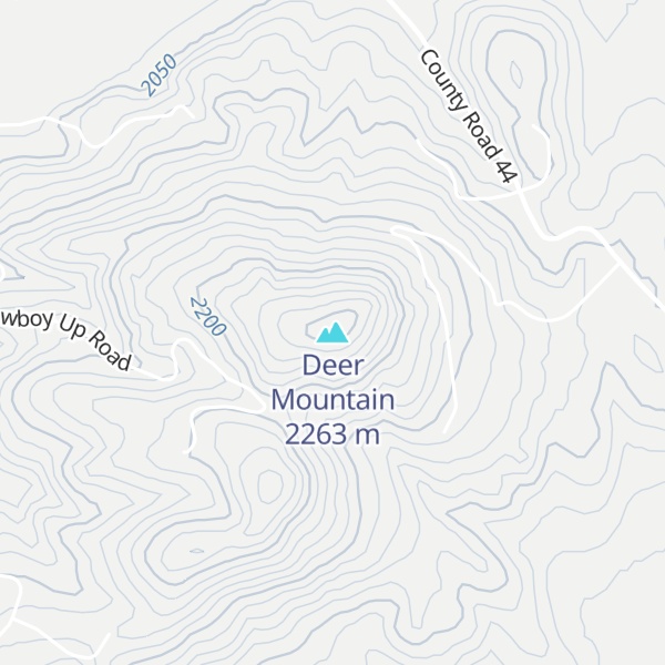 Map of Deer Mountain