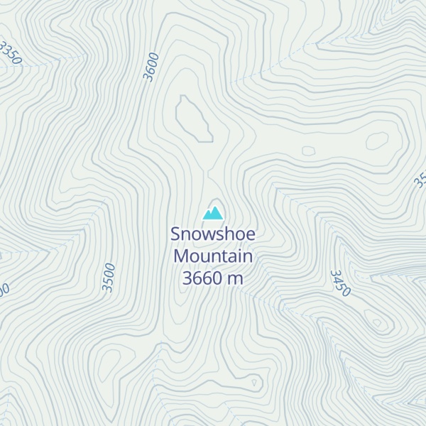 Map of Snowshoe Mountain