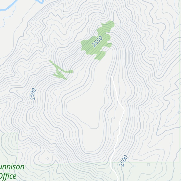Map of Tenderfoot Mountain