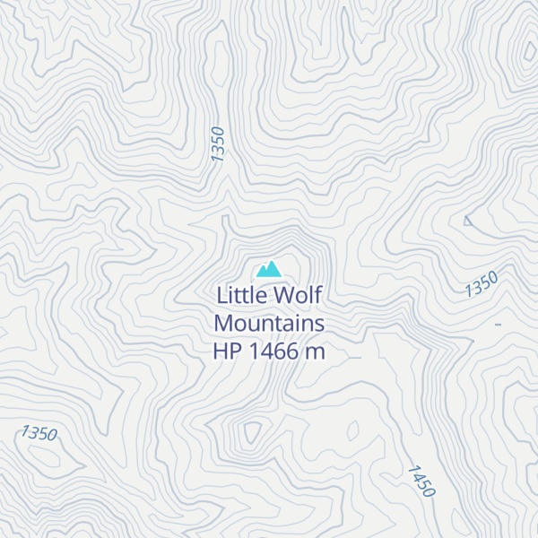 Map of Little Wolf Mountains HP