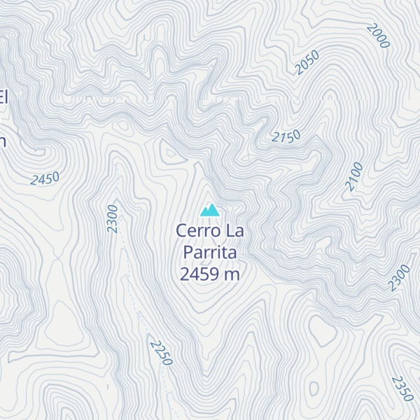 Map of Cerro La Parrita