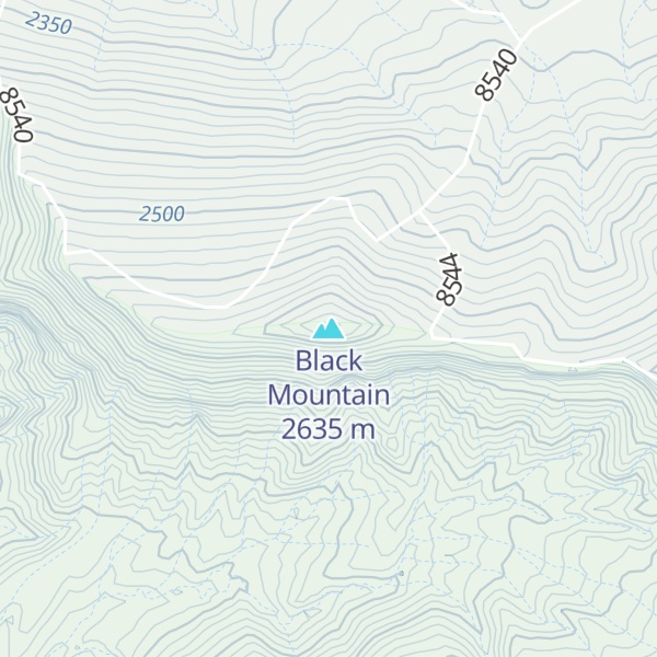 Map of Black Mountain
