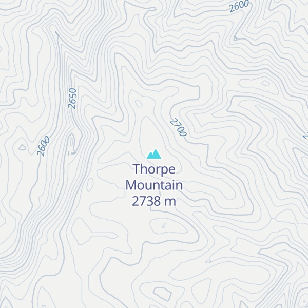 Map of Thorpe Mountain