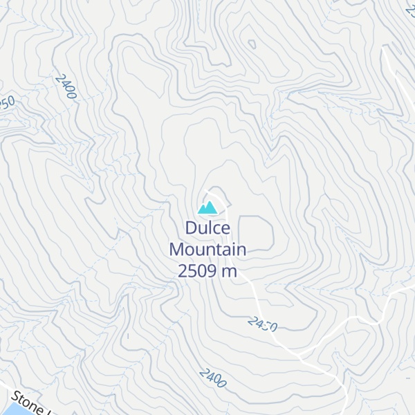 Map of Dulce Mountain