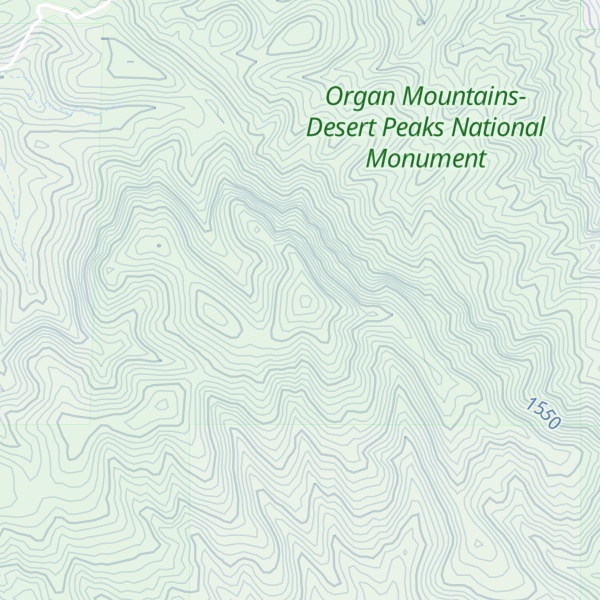 Map of Robledo Mountain