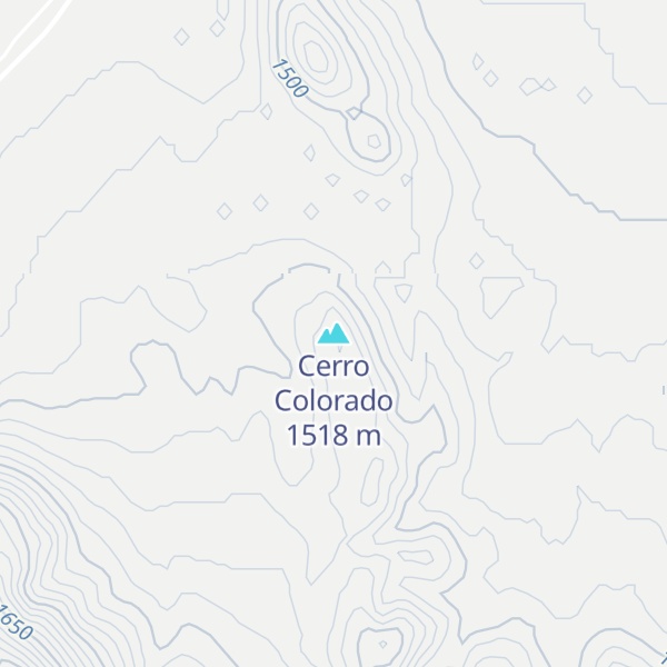 Map of Cerro Colorado
