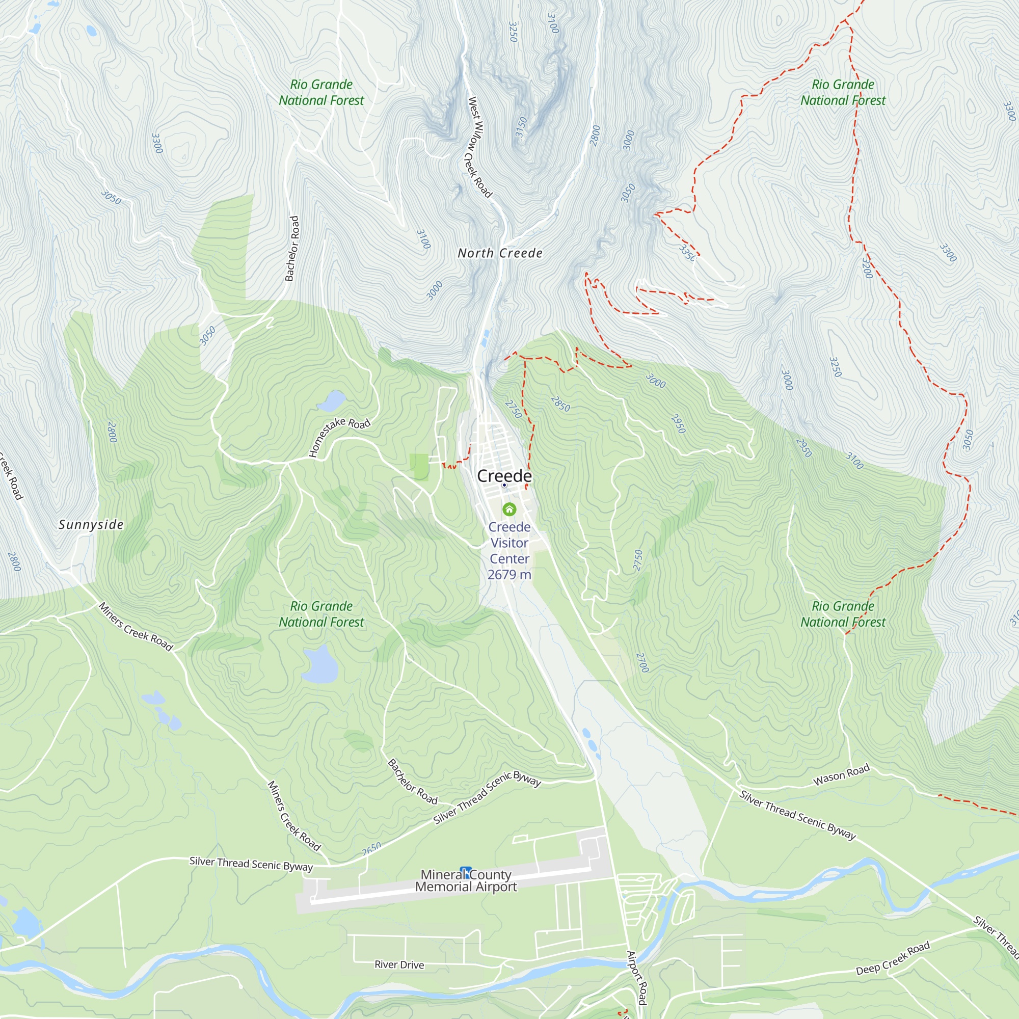 Creede Visitor Center map