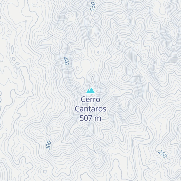 Map of Cerro Cantaros