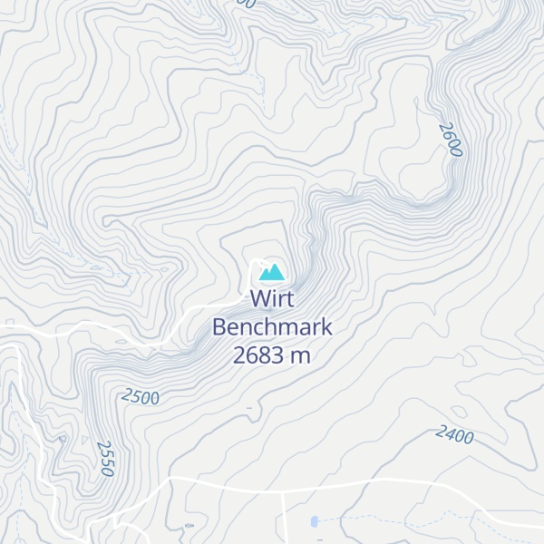 Map of Wirt Benchmark