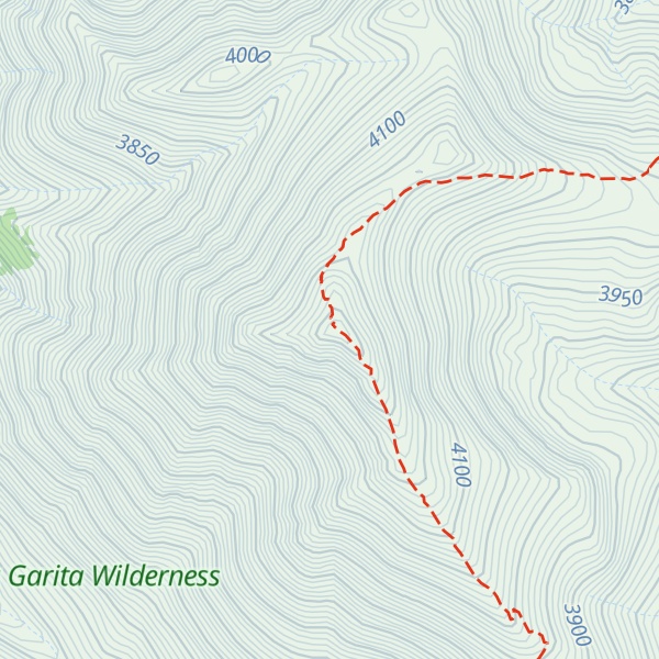 Map of San Luis Peak