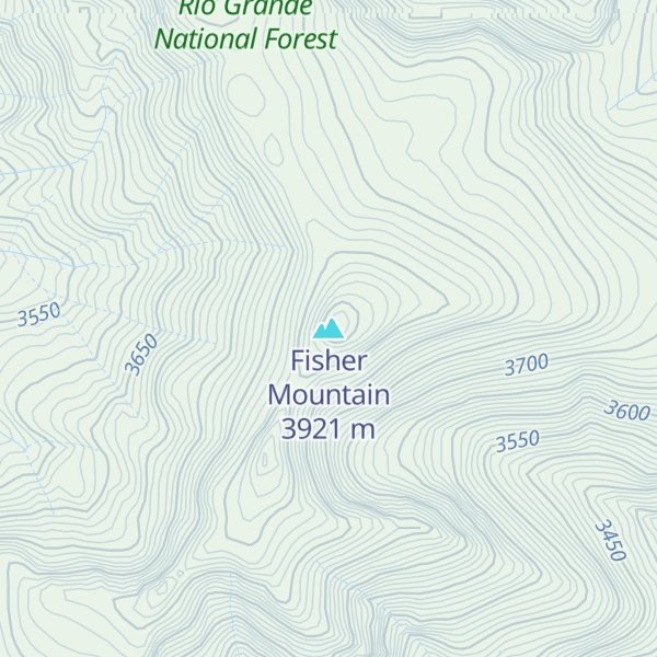 Map of Fisher Mountain