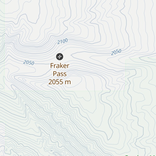 Map of Fraker Mountain