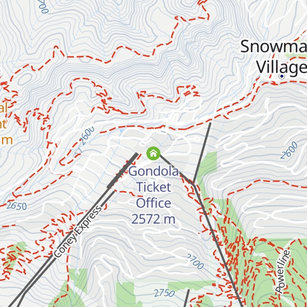 Map of Gondola Ticket Office