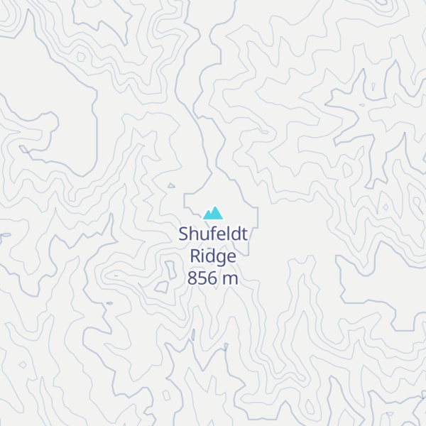 Map of Shufeldt Ridge