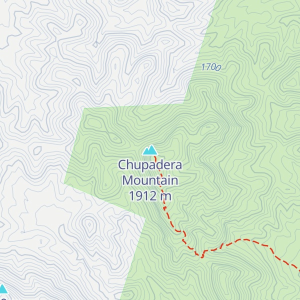 Map of Chupadera Mountain