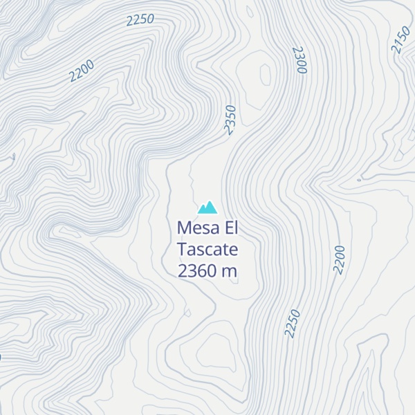 Map of Mesa El Tascate