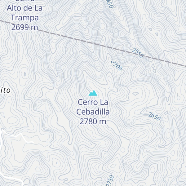 Map of Cerro La Cebadilla