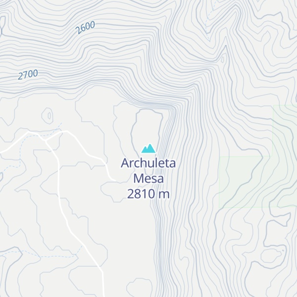 Map of Archuleta Mesa