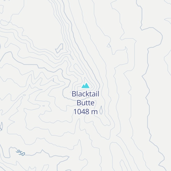 Map of Blacktail Butte