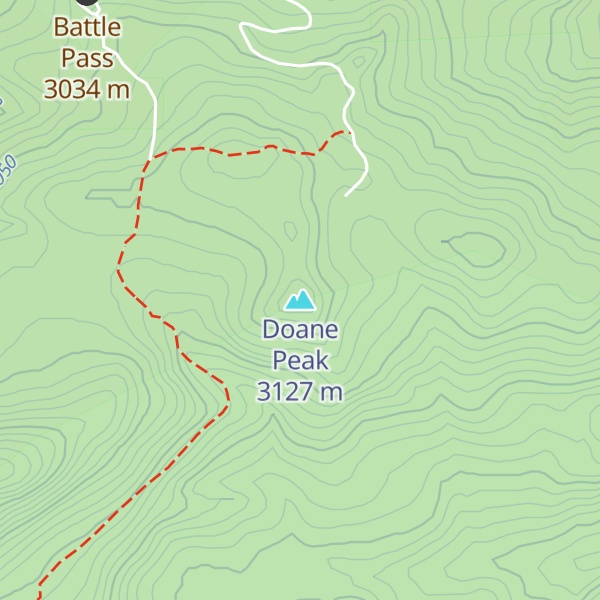 Map of Doane Peak
