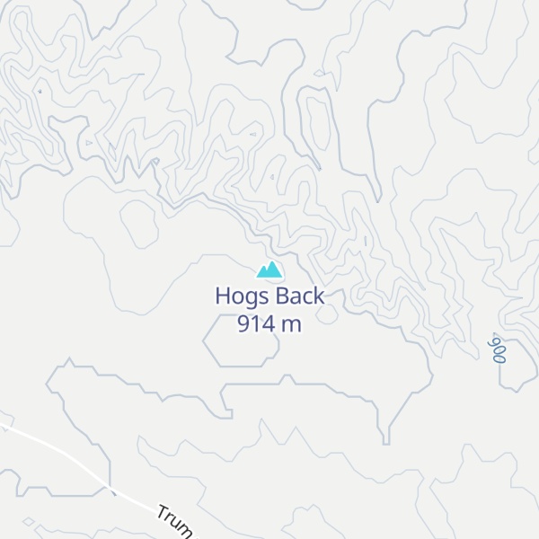 Map of Hogs Back