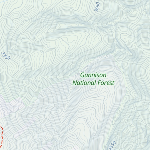 Map of Avery Peak