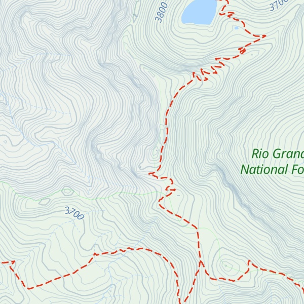 Map of South River Peak