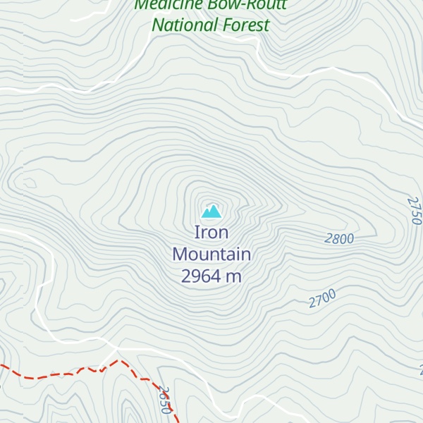 Map of Iron Mountain
