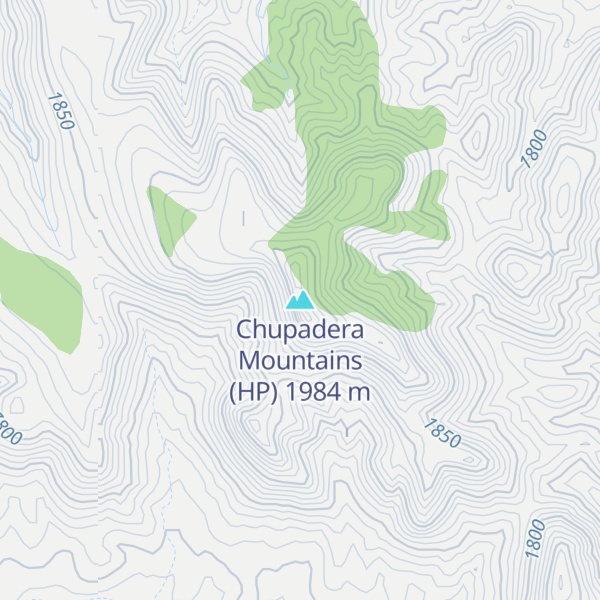 Map of Chupadera Mountains (HP)