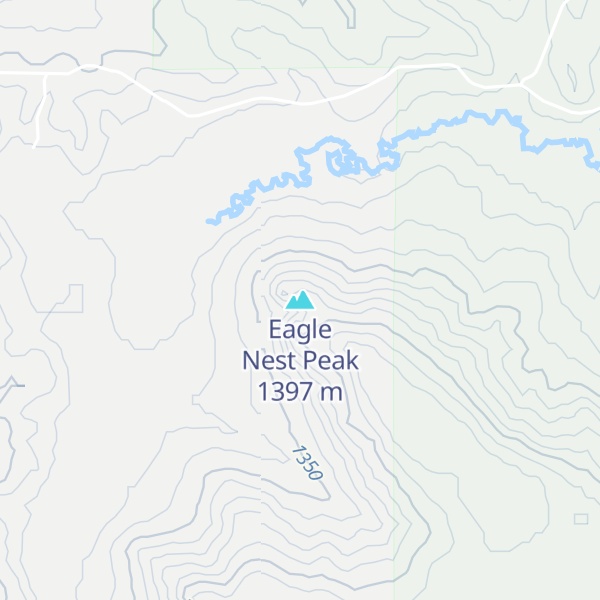 Map of Eagle Nest Peak