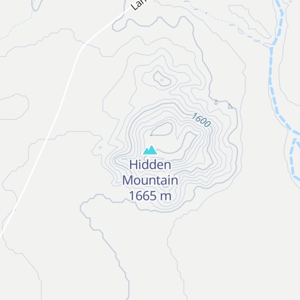 Map of Hidden Mountain