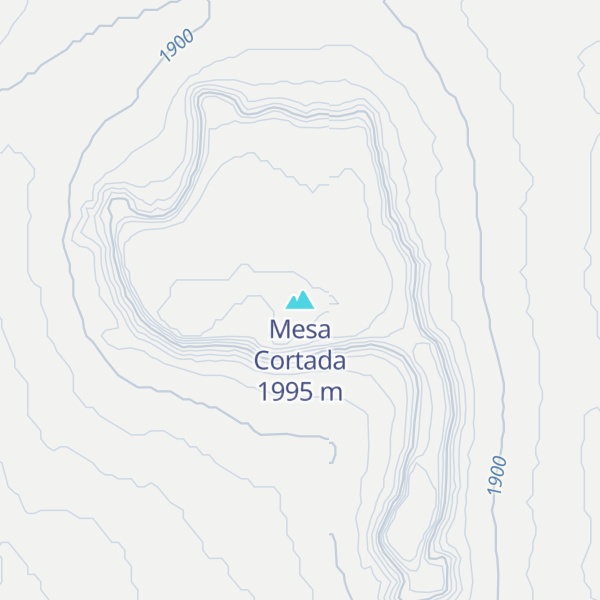 Map of Mesa Cortada