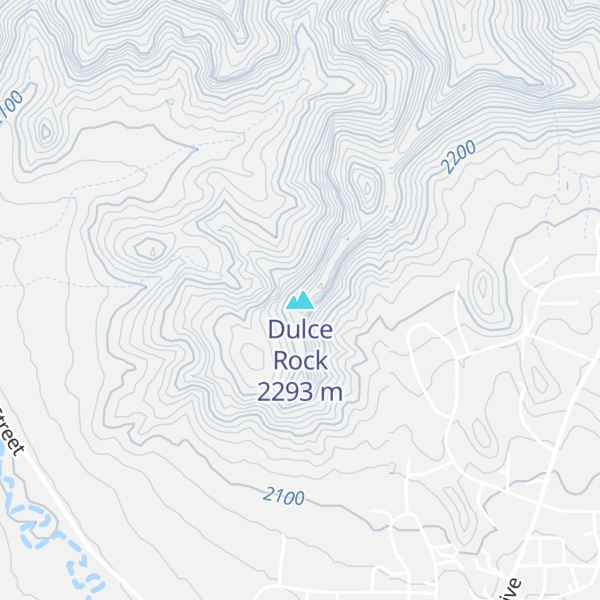 Map of Dulce Rock