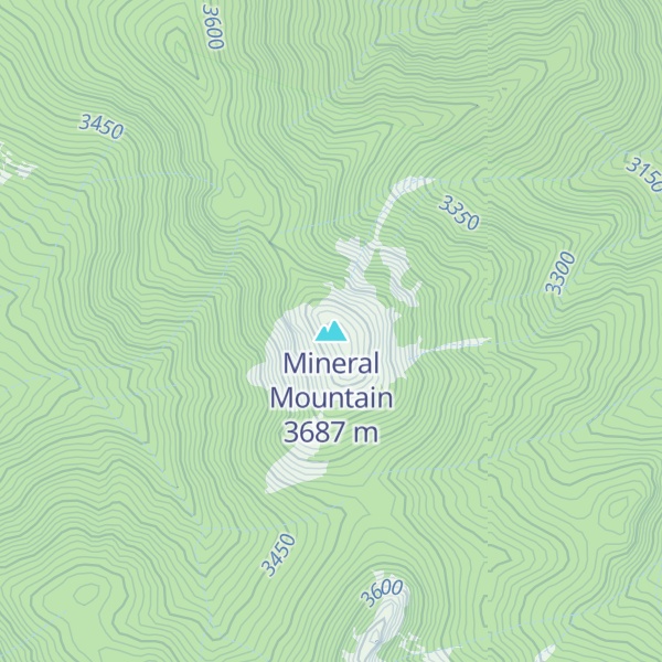 Map of Mineral Mountain