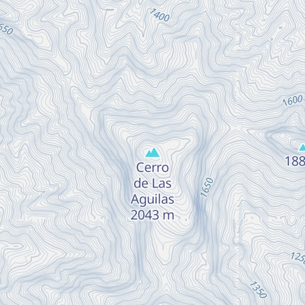 Map of Cerro de Las Aguilas