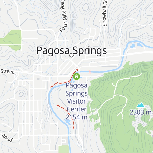 Map of Pagosa Springs Visitor Center