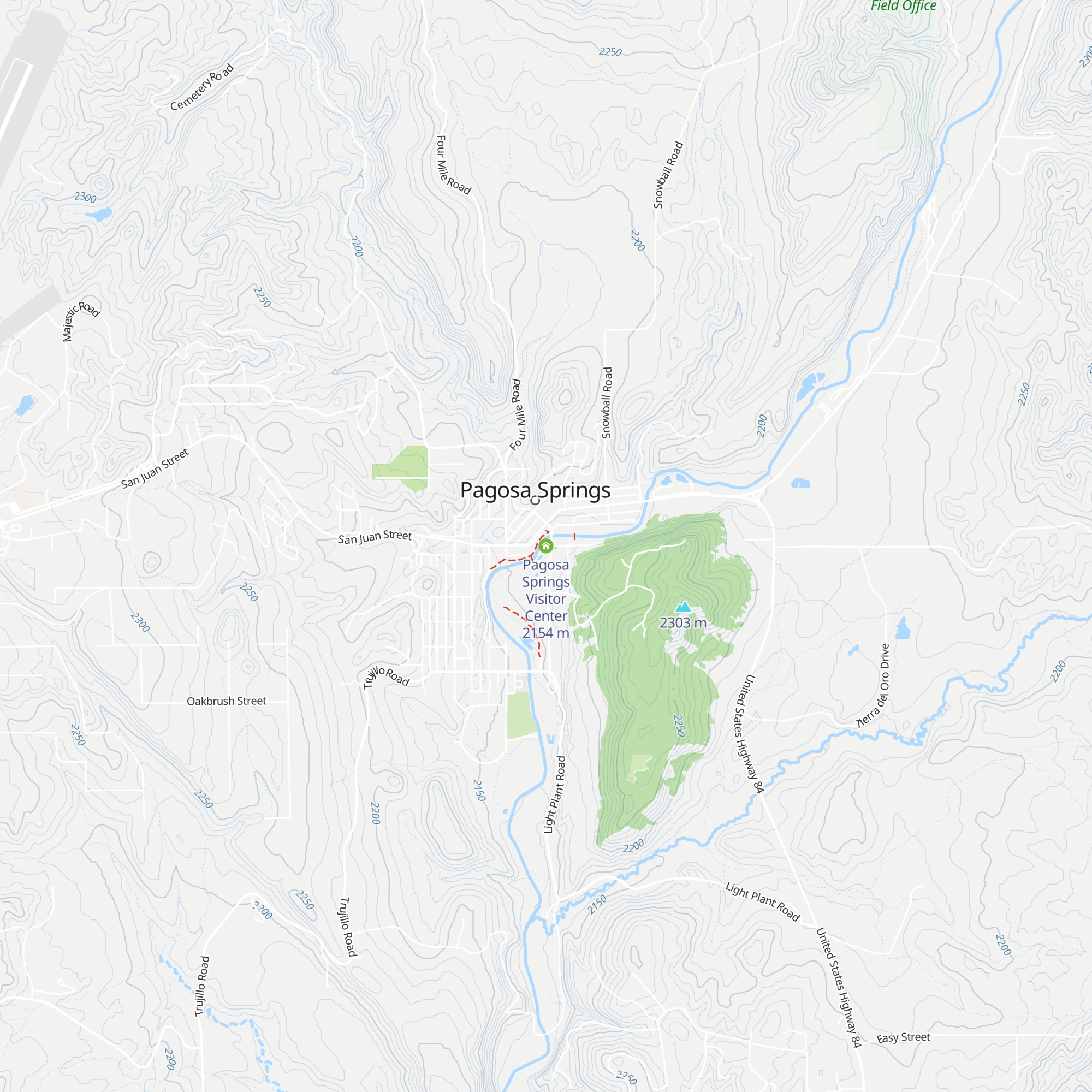 Pagosa Springs Visitor Center map