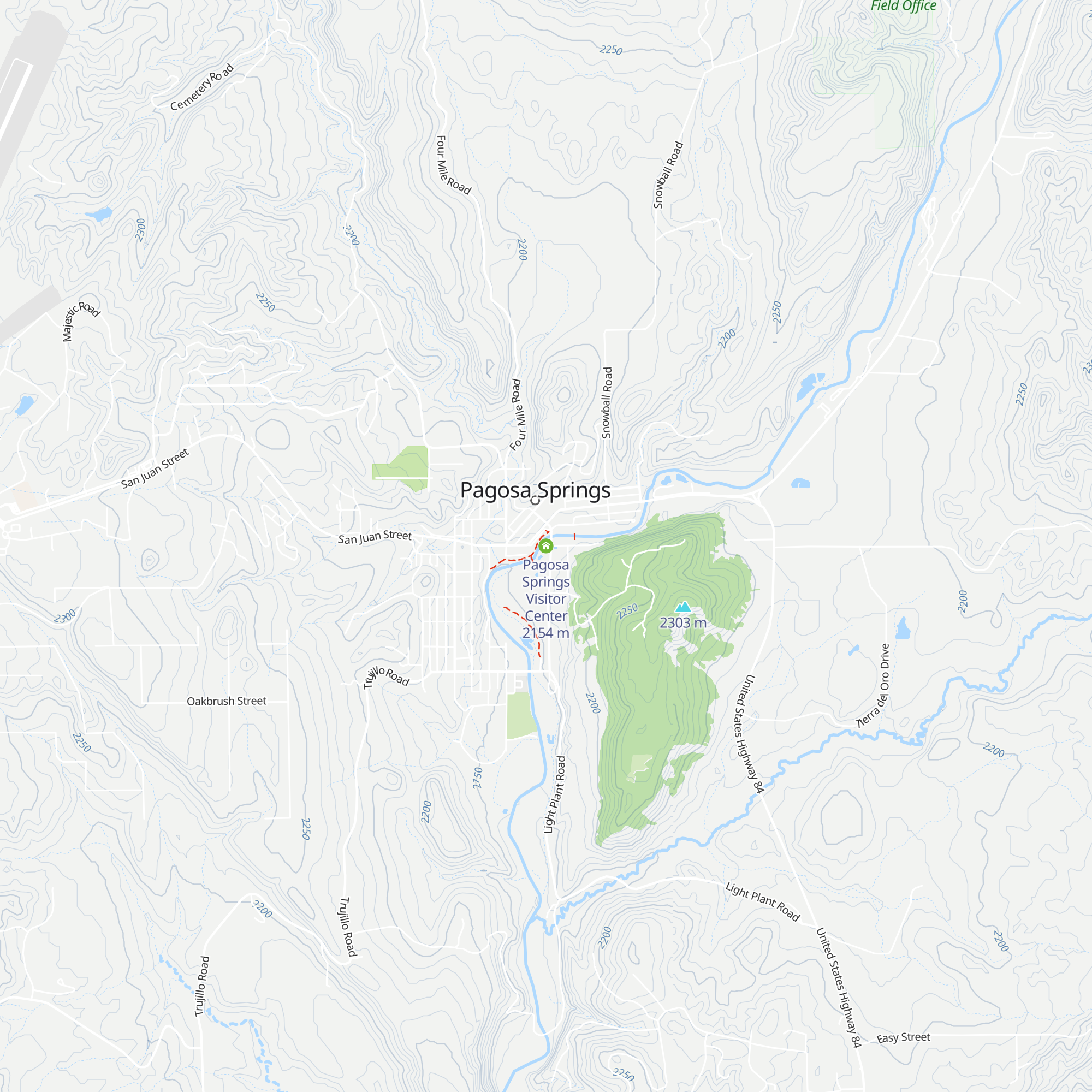 Pagosa Springs Visitor Center map